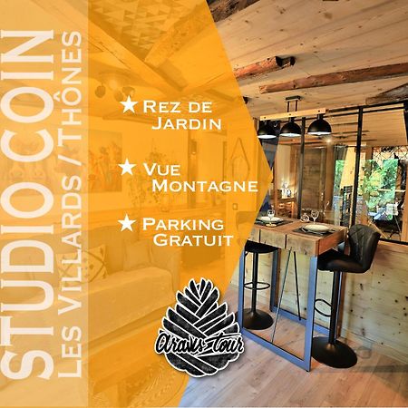 Апартаменти Studio Du Coin - Vue Montagne, Au Calme, Terrasse - Aravistour Les Villards-sur-Thones Екстер'єр фото